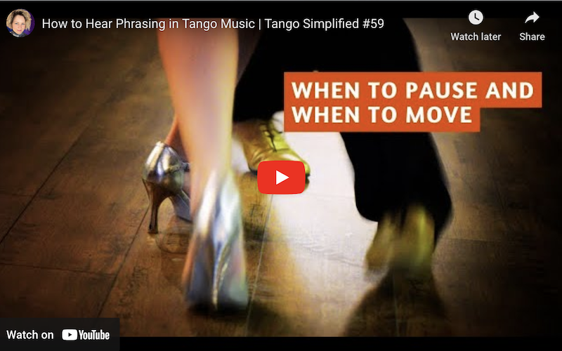 How to hear phrasing in tango